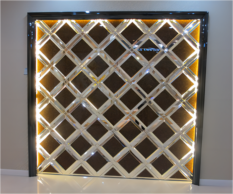 Application of glass beveling machine in the field of decorative glass