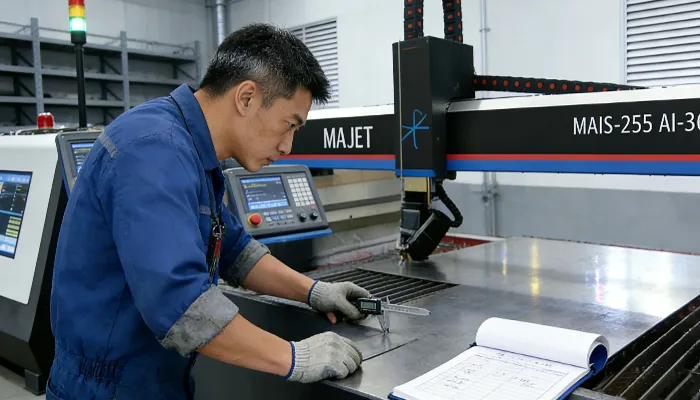 ab 5 aixs water jet cutting machine quality assurance and testing