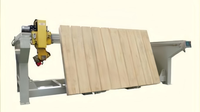 bridge saw table flips vertically